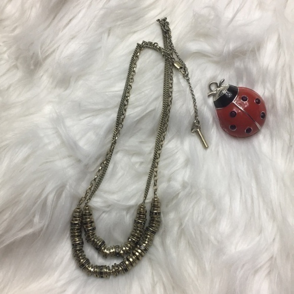 Kenneth Cole, 2-strand Necklace, 18-20” long, EUC.